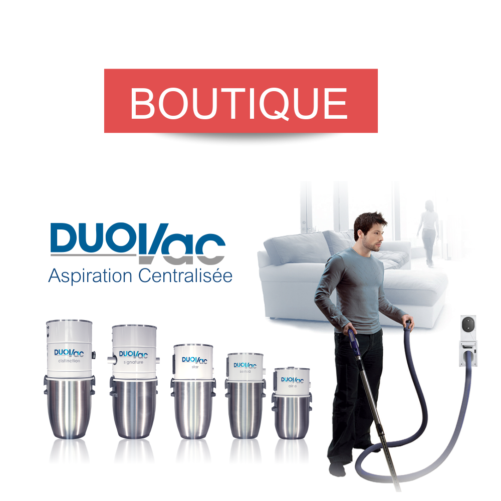 Boutique Officielle DUOVAC : Accessoires de centrales d'aspiration